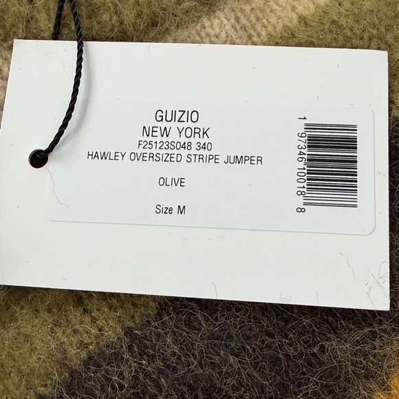 GUIZIO
Oversized Stripe Jumper in Olive - Picture 3 of 4